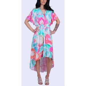 NEW GIGI MODA verona floral maxi dress in hot pink